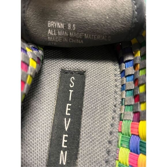 Steven by Steve Madden Brynn Peep Toe Casual Bright Multi Wedges colorful - Picture 5 of 5